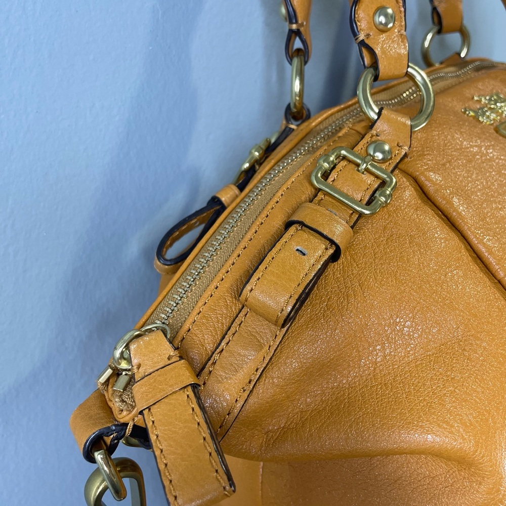 Coach Madison Leather Lindsey Satchel in
Saffron 18641 - Picture 9 of 14